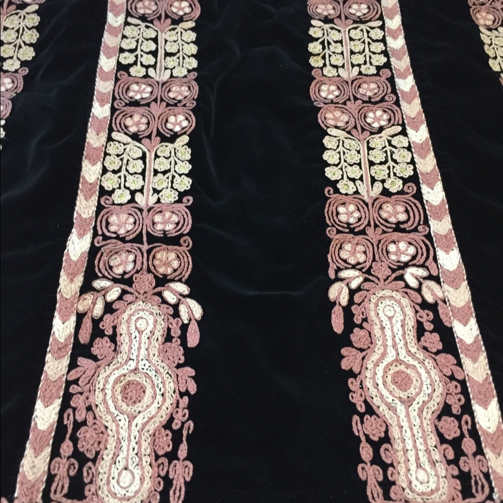 Stunning Custom made Velvet Black Palestinian Thobe Kaftan  Dress Abaya - Picture 5 of 9